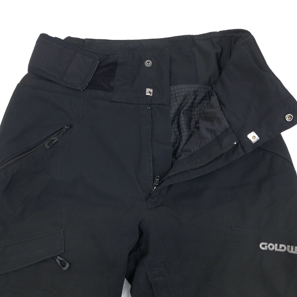 ●GOLDWIN ゴールドウイン 定価39,000円＋税 GORE-TEX G-TITAN スノーパンツ S 黒 スキー スノボー ウェア 防水 透湿 ゴアテックス_画像6