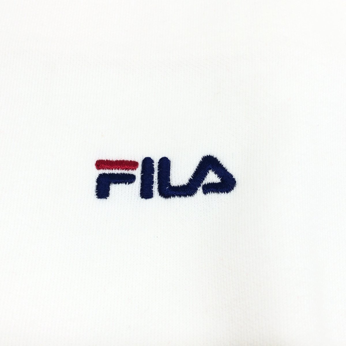 ●新品 FILA フィラ ロゴ刺繍 スウェット 上下セットアップ M オフホワイト ルームウェア 部屋着 パジャマ レディース 女性用 未使用_画像8