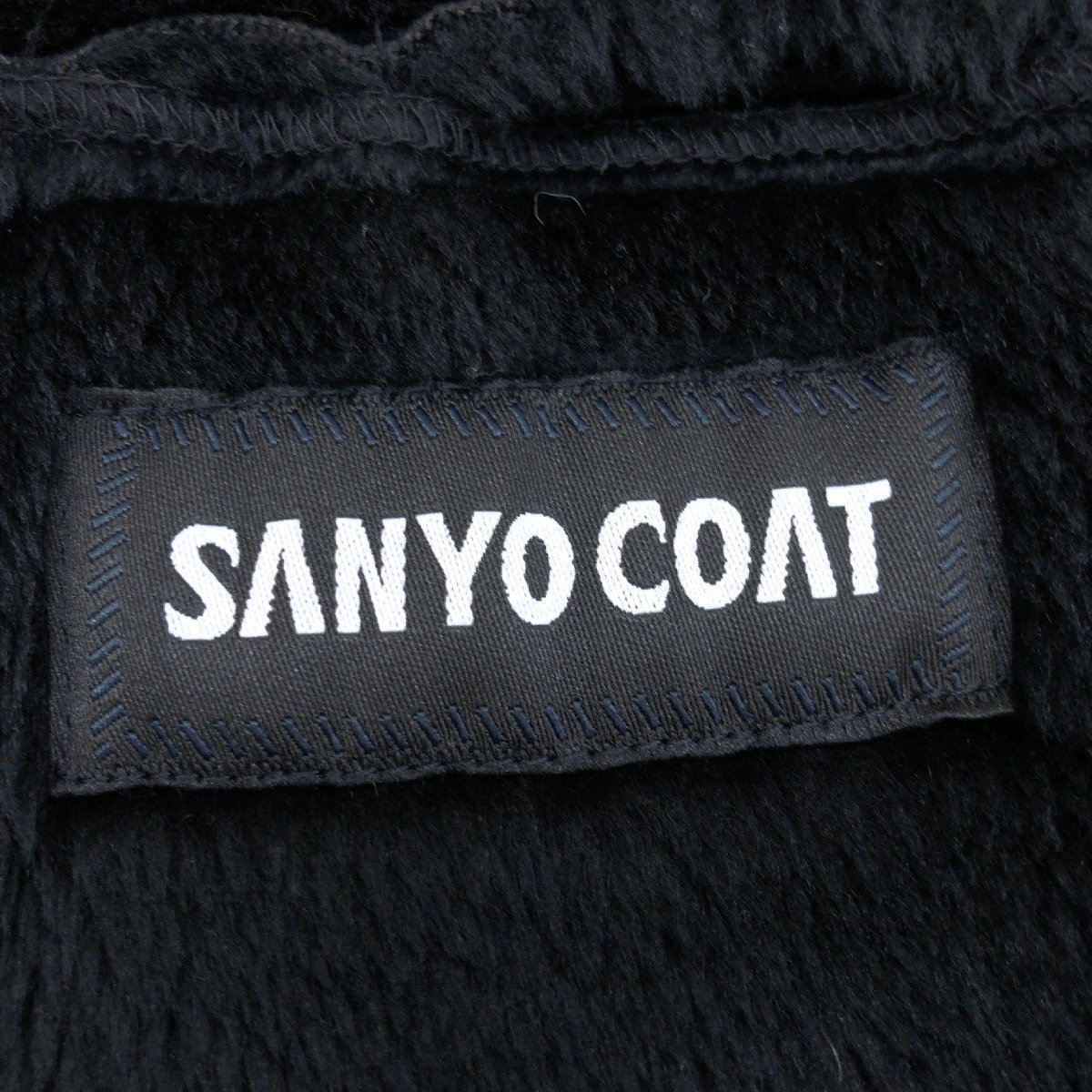 * beautiful goods SANYO COAT Sanyo coat reverse side boa eko mouton jacket 9(M) black black fake mouton coat domestic regular goods lady's woman 
