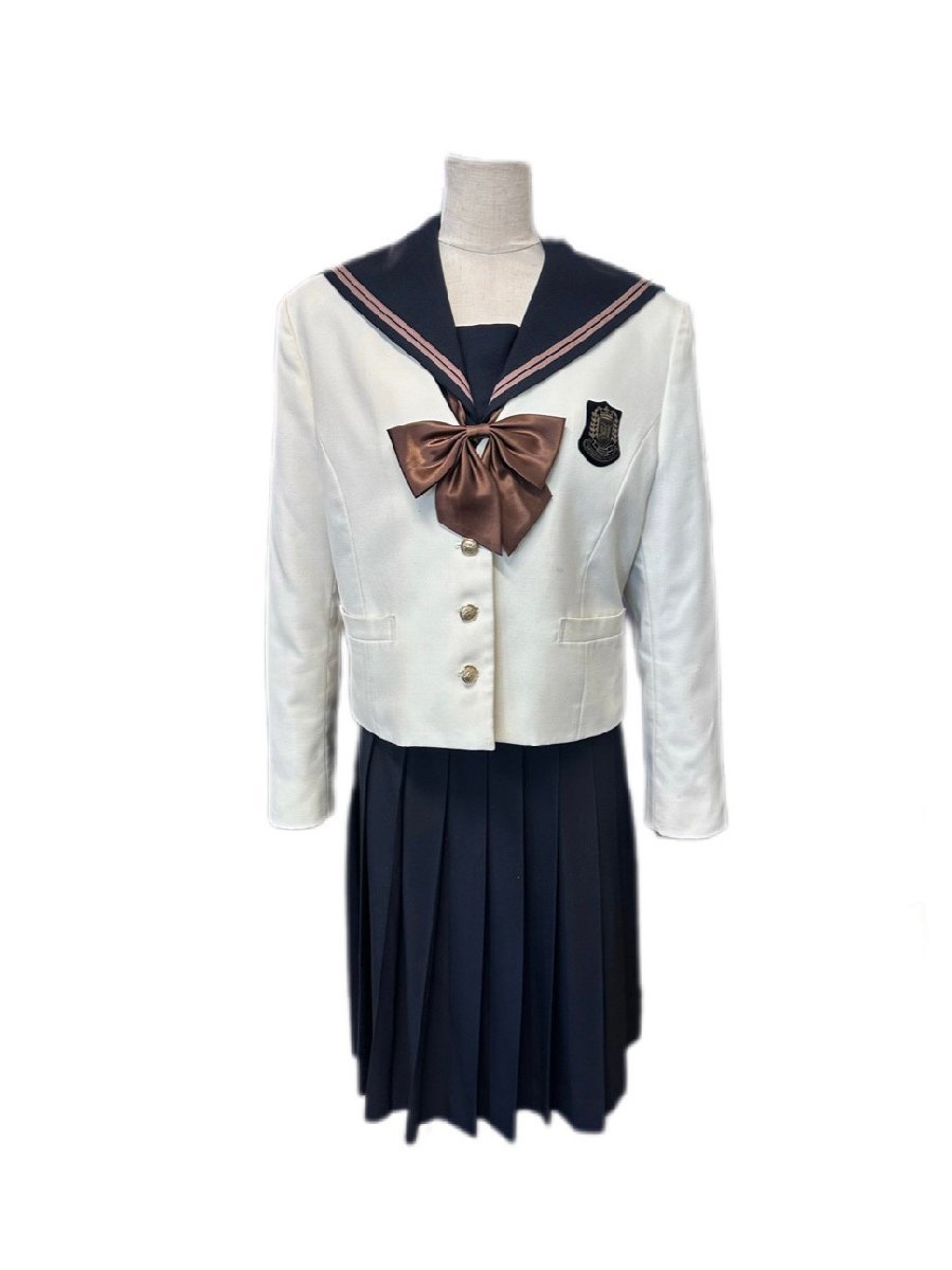 岡山県[岡山南高校]女子制服 冬フルセット 5点 170A W66 中古品_画像1