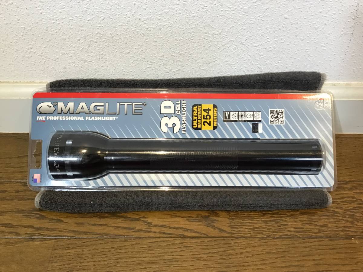 ★☆新品 未開封品 MAG-LITE マグライト 3D CELL BK モデル#S3D016R クリプトン球 単1電池／3本 デッドストック品☆★_画像1