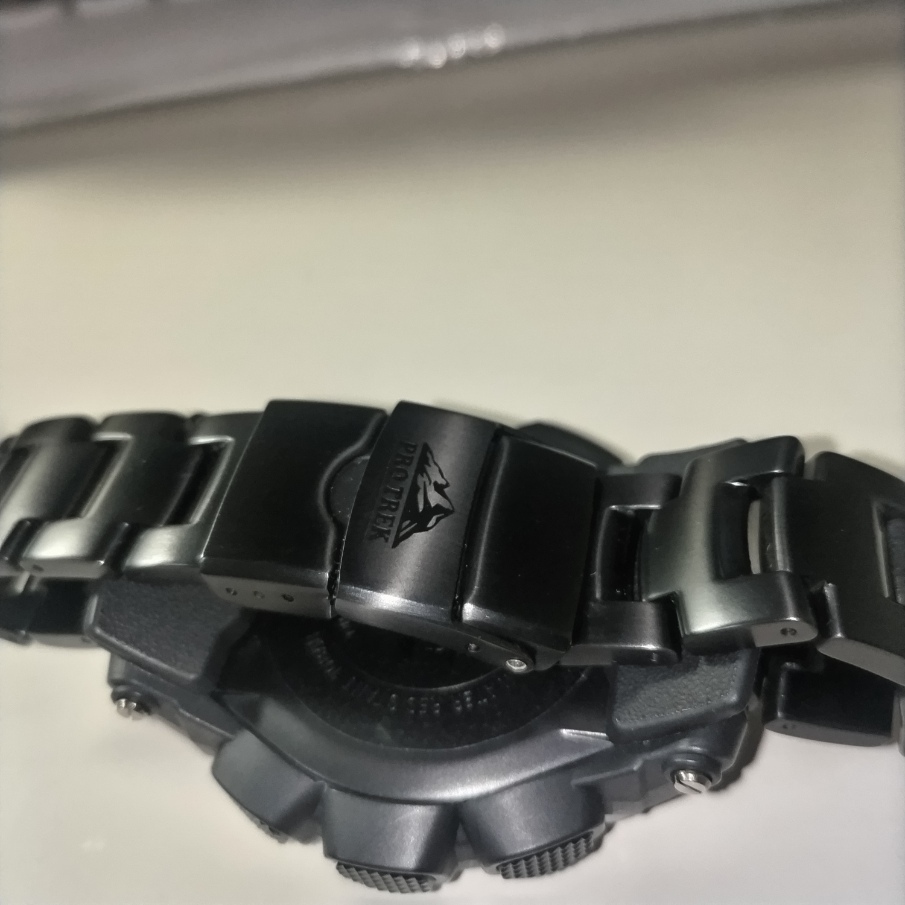 美品 CASIO PROTREK/プロトレック BLACK TITAN LIMITED（PRW-5100YT-1CJF）マルチバンド6_画像8