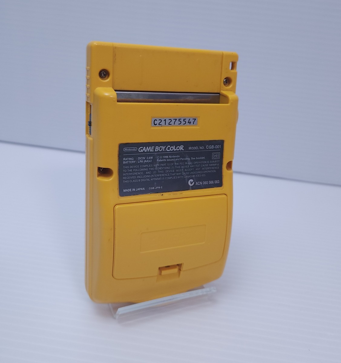  прекрасный товар / рабочий товар Nintendo GAME BOY COLOR Nintendo Game Boy цвет корпус CGB-001 желтый (212)