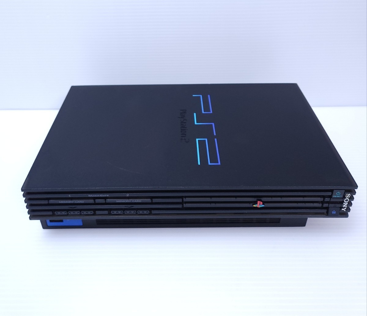 美品 / 動作品 PS2 プレイステーション2 SCPH-50000ミッドナイトブラック 本体 コントローラー クリア プレステ PlayStation 希少品(-165)_画像7