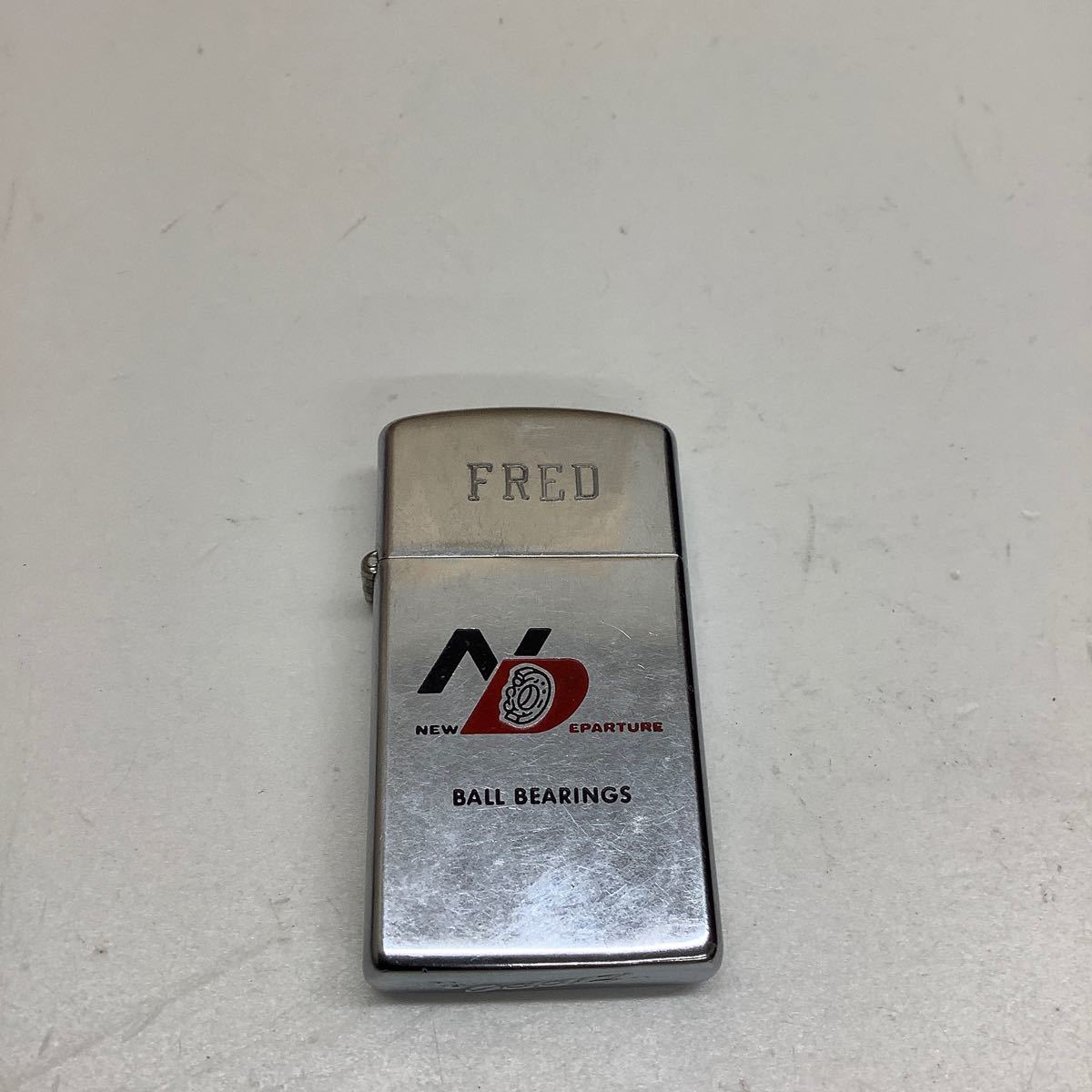 (21) ZIPPO ジッポ 1962 スリム 旧ロゴ ヴィンテージ 現状品 着火未確認 _画像1