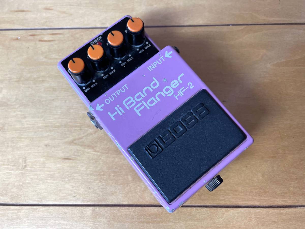 BOSS HF-2 ハイバンドフランジャー Hi Band Flanger コンパクトエフェクター_一部塗装の剥がれや傷があります