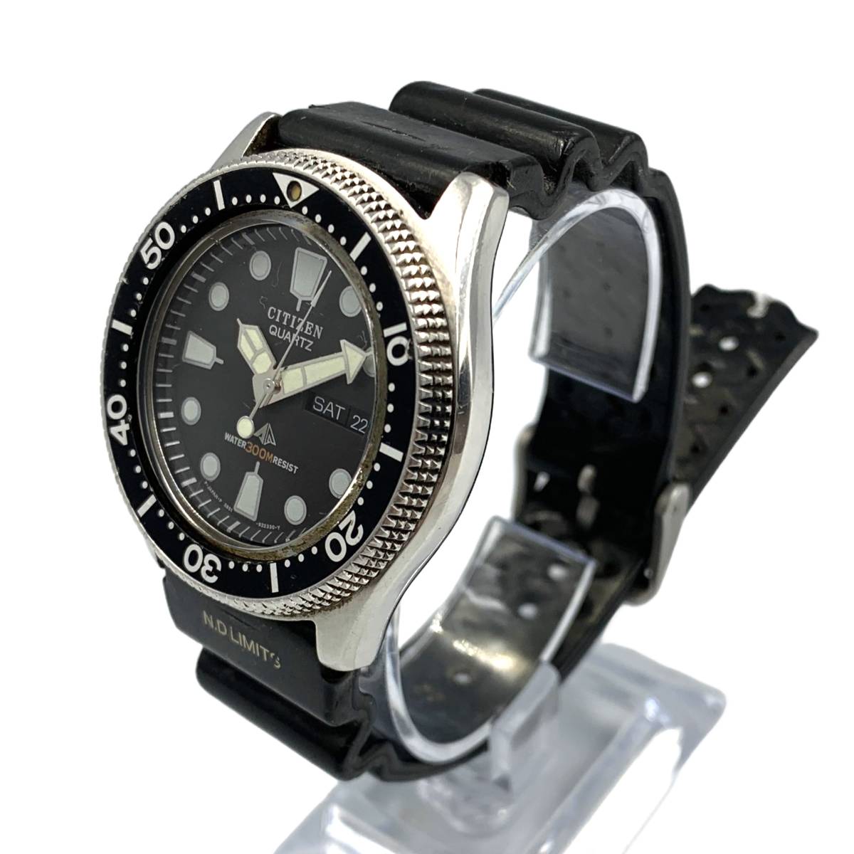 1円スタート■ CITIZEN シチズン ダイバーウォッチ プロマスター 300m防水 腕時計　2852-265980 300m防水 ジャンク_画像2