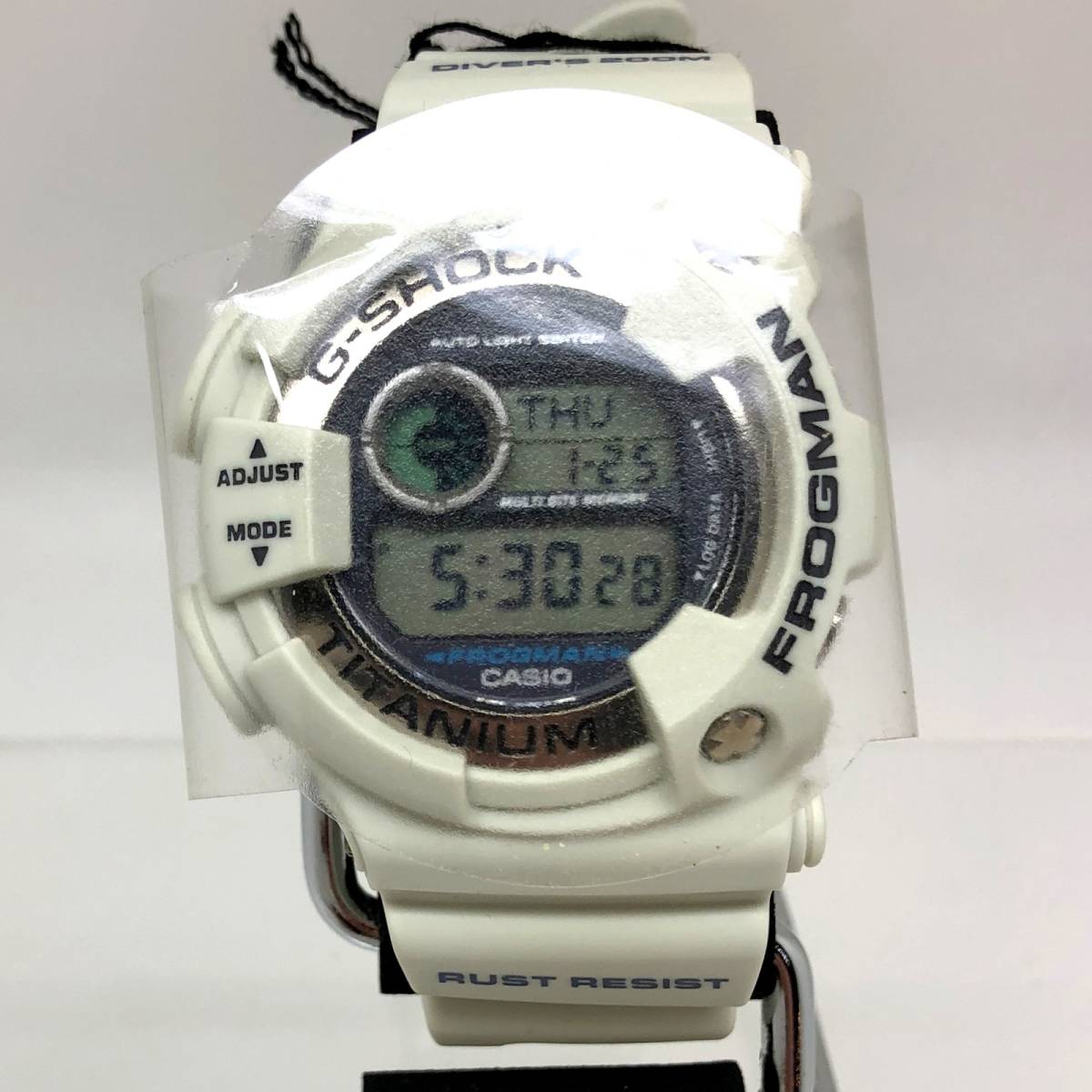 極美品 G-SHOCK ジーショック CASIO カシオ 腕時計 DW-9900LG-8JR FROGMAN フロッグマン メンインホワイトグレー 【IT264EG8RKGH】_画像1