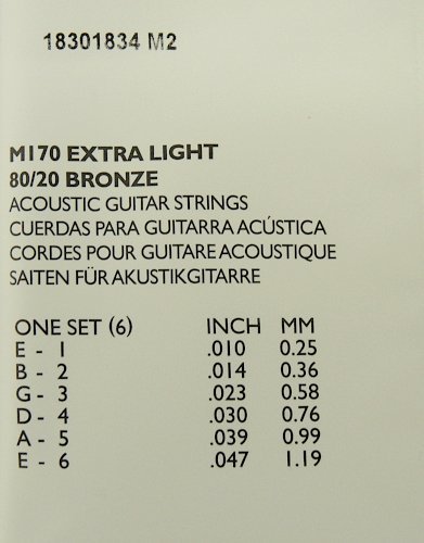 ④ MARTIN ACOUSTIC M170 EXTRA LIGHT 80/20 BRONZE マーチン アコースティック ギターエクストラライト 未使用品　マーティン　_画像3