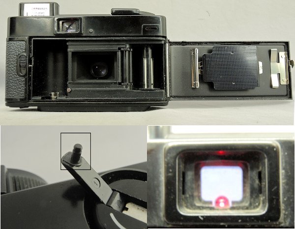 Minolta HI-MATIC S ミノルタ ハイマチック 35mmフィルム カメラ ROKKOR 38ｍｍｆ2.7 動作品 昭和レトロ 革ケース付き 中古 の画像6