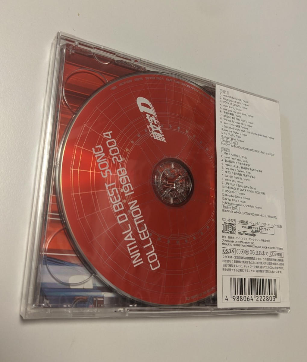 M 匿名配送 2CD　頭文字D INITIAL D BEST SONG COLLECTION 1998-2004 イニシャルD 4988064222803_画像2