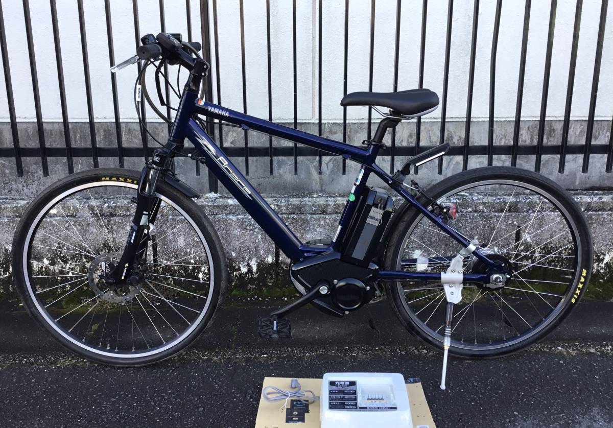 引き取り限定＜美品車＞ヤマハ PAS・ブレイス 電動アシストMTBバイク X772 色・ネイビー 内装8段変速 _画像3