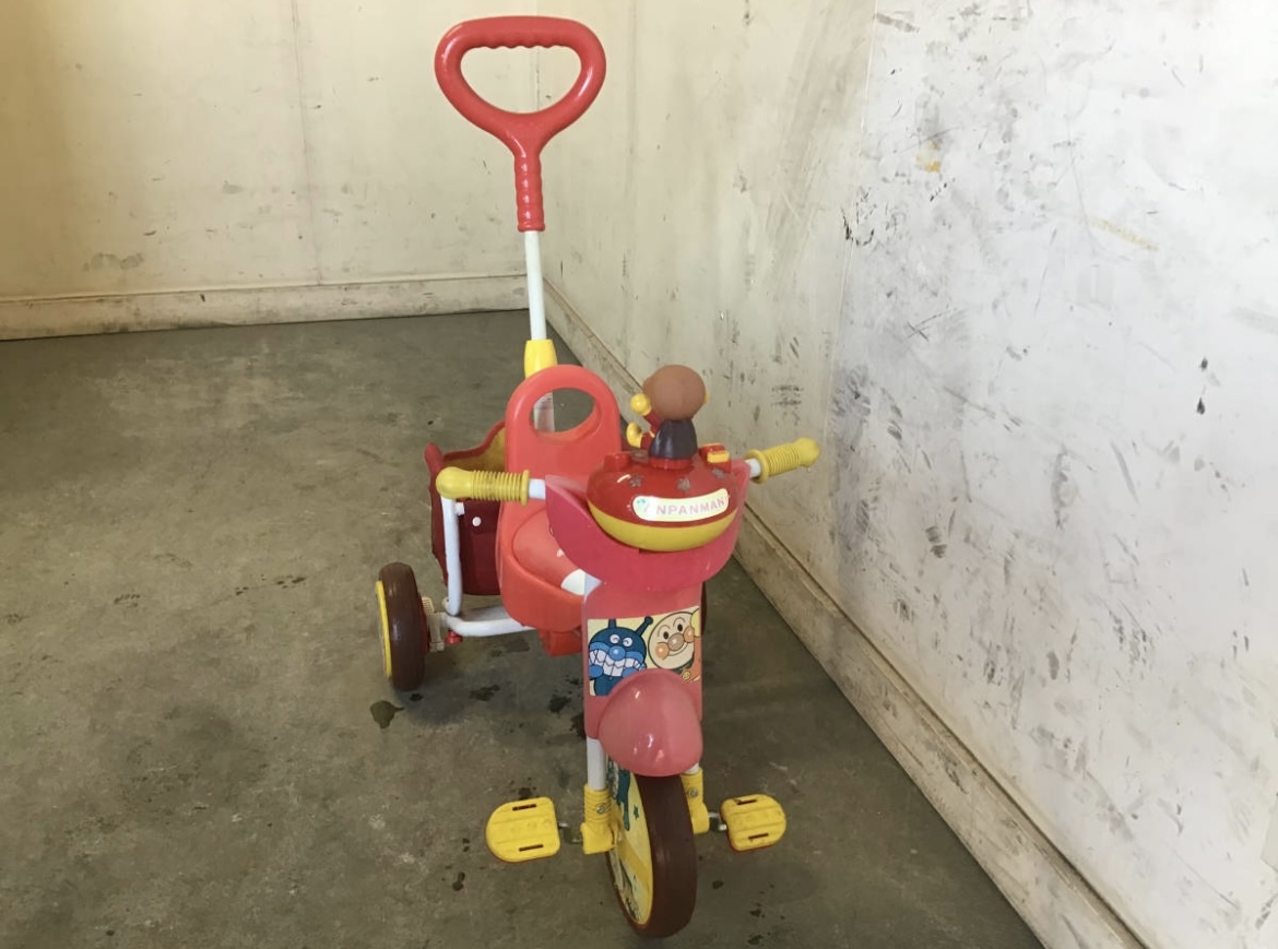 * Gifu departure ANPANMAN | Anpanman / stroller / toy for riding / child tricycle / for infant / vehicle / handcart / present condition goods R5.4/9*