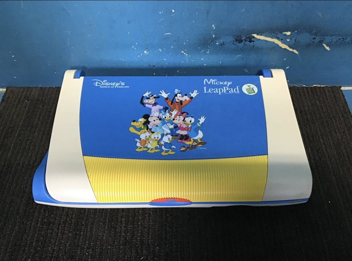 □岐阜発/Disney/mickey Leap Pad/ミッキーリープパッド/ディズニー英語システム/アダプターがないため動作未確認/ジャンク品/R4.12.14□_画像1