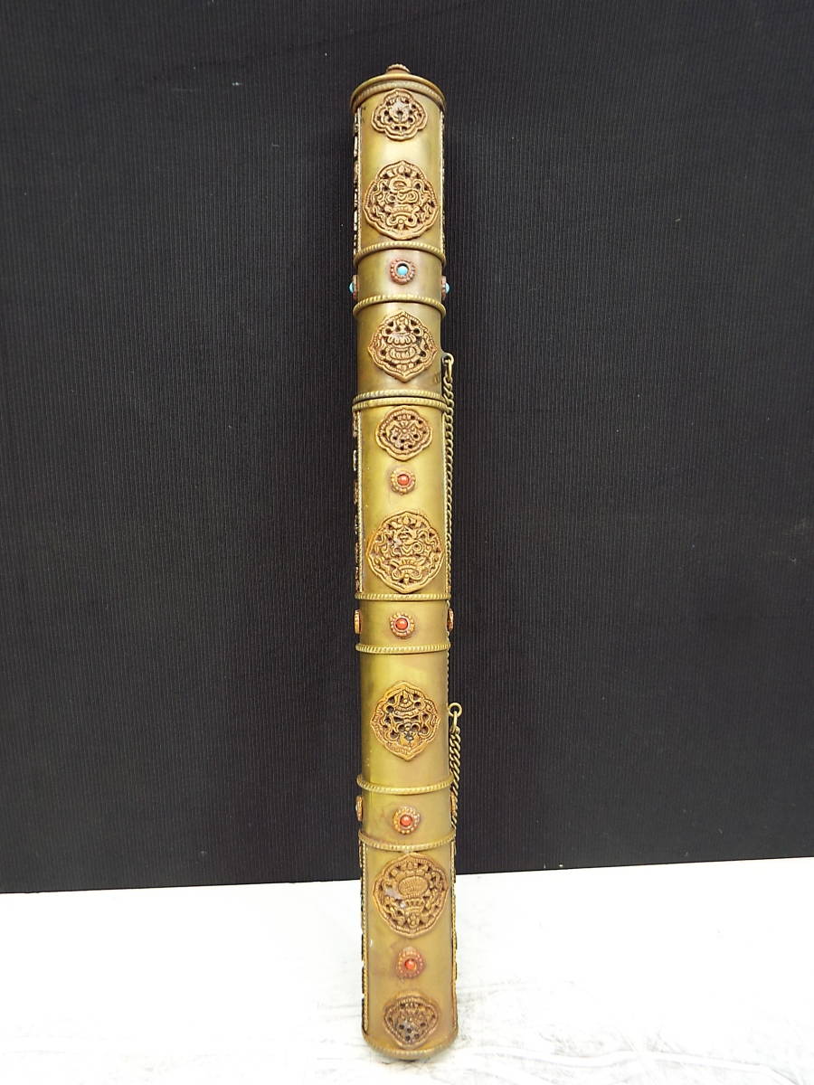 蔵友館蔵品・銅製・金鍍・彩繪・黄財神像】・希少珍品・置物・賞 蔵友館蔵品・銅製・金鍍・彩繪・黄財神像】・希少珍品・置物・賞