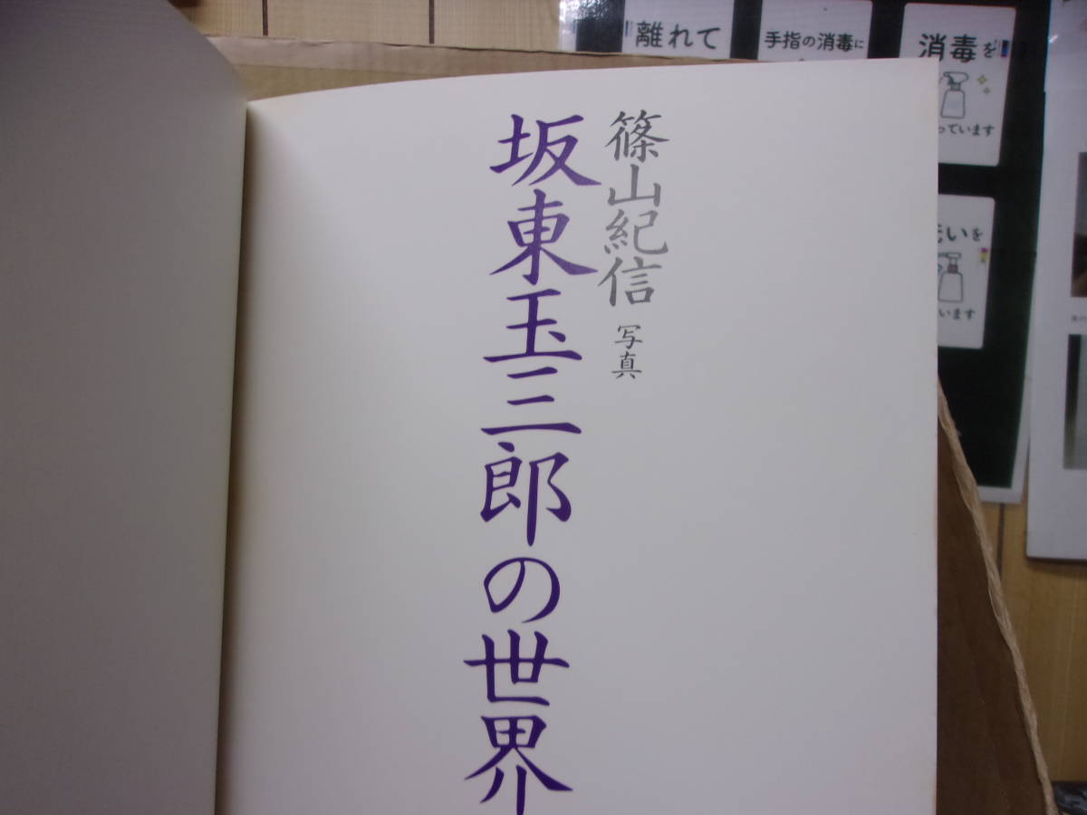 Bb2372 本　坂東玉三郎の世界 篠山紀信 写真　朝日新聞社_画像5