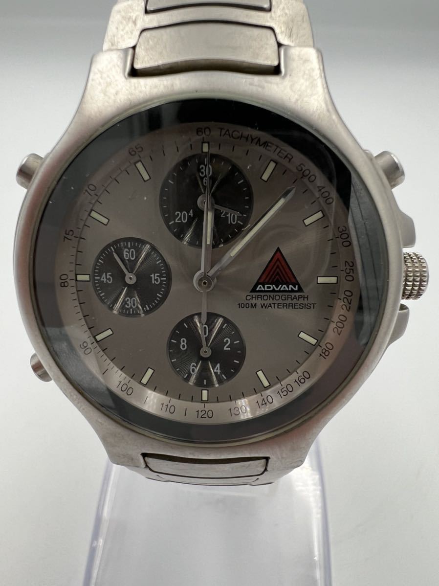 アドバン クロノグラフ ADR-002 ADVAN CHRONOGRAPH 100M 防水 SS アドバン クロノグラフ ADR-002 ADVAN CHRONOGRAPH 100M 防水 SS