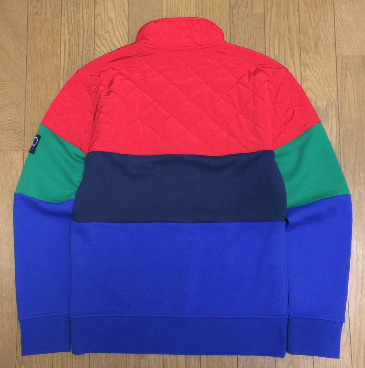 美品 Polo by Ralph Lauren ポロ ラルフローレン HI TECH RAFTING CLUB ハーフジップ スウェット プルオーバー メンズ S マルチカラー 切替_画像2