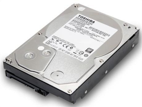 【中古パーツ】3.5 SATA 3TB 1台 正常 TOSHIBA DT01ABA300V 使用時間59344H ■ HDD4160_画像1