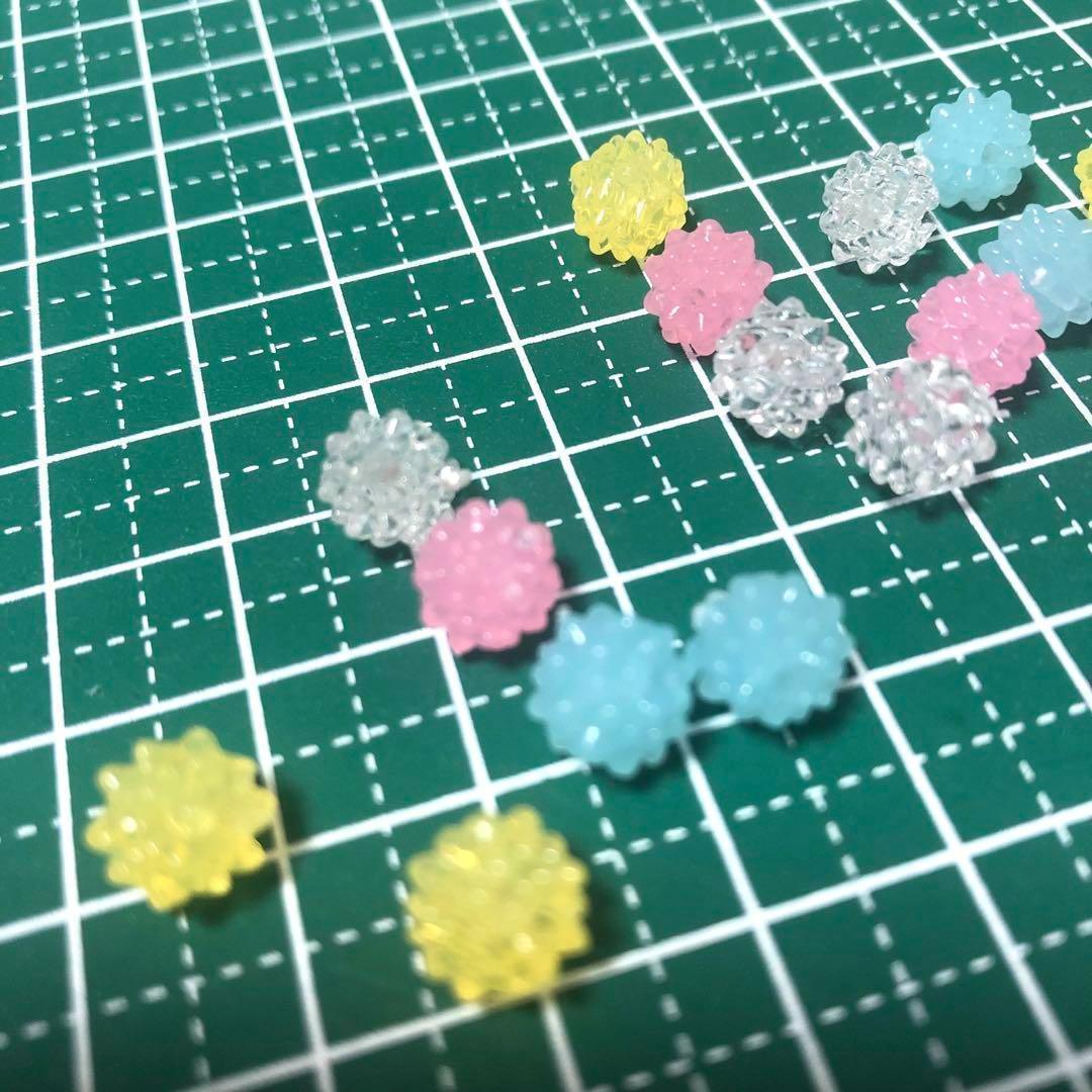 金平糖　パーツ　ビーズ　レジン　ハンドメイド　アクセサリー　手作り　オリジナル