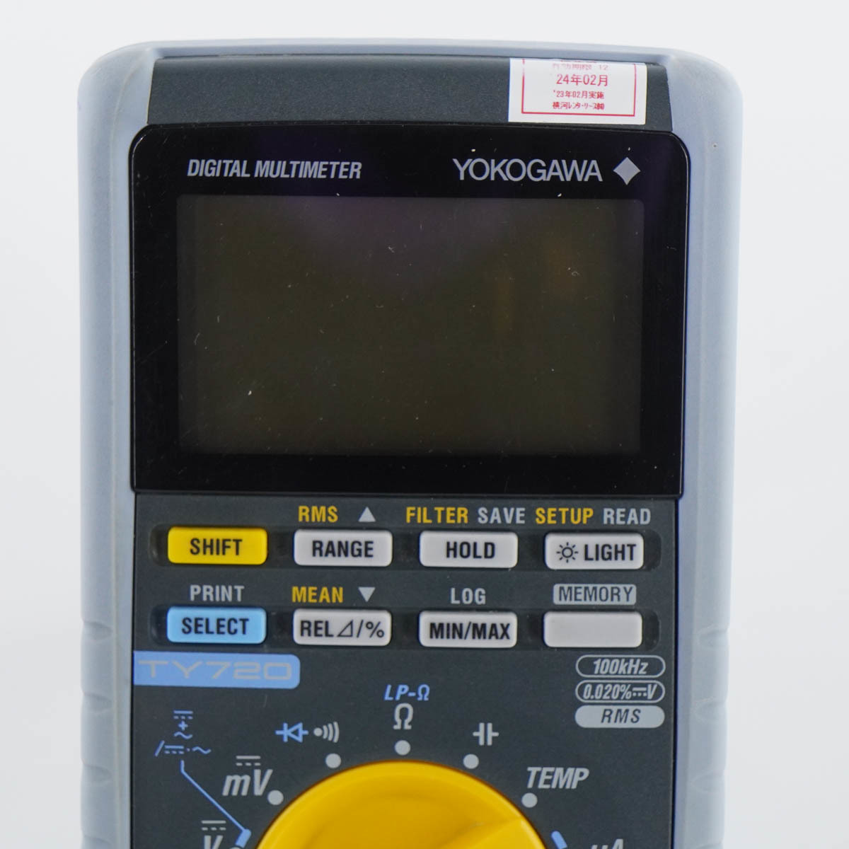 [JB] 現状販売 TY720 YOKOGAWA DIGITAL MULTIMETER 横河 デジタルマルチメーター 取扱説明書[05471-0096]_画像5