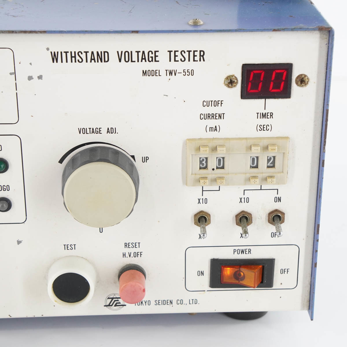 [DW] 8日保証 TWV-550 TOKYO SEIDEN 東京精電 WITHSTAND VOLTAGE TESTER 交流耐電圧試験器[05573-0042]_画像7