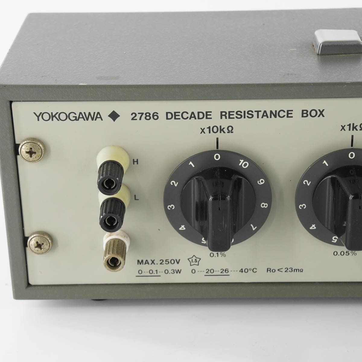 [DW] 8日保証 2786 278610 YOKOGAWA 横河 DECADE RESISTANCE BOX 6ダイヤル形可変抵抗器[05573-0071]_画像4