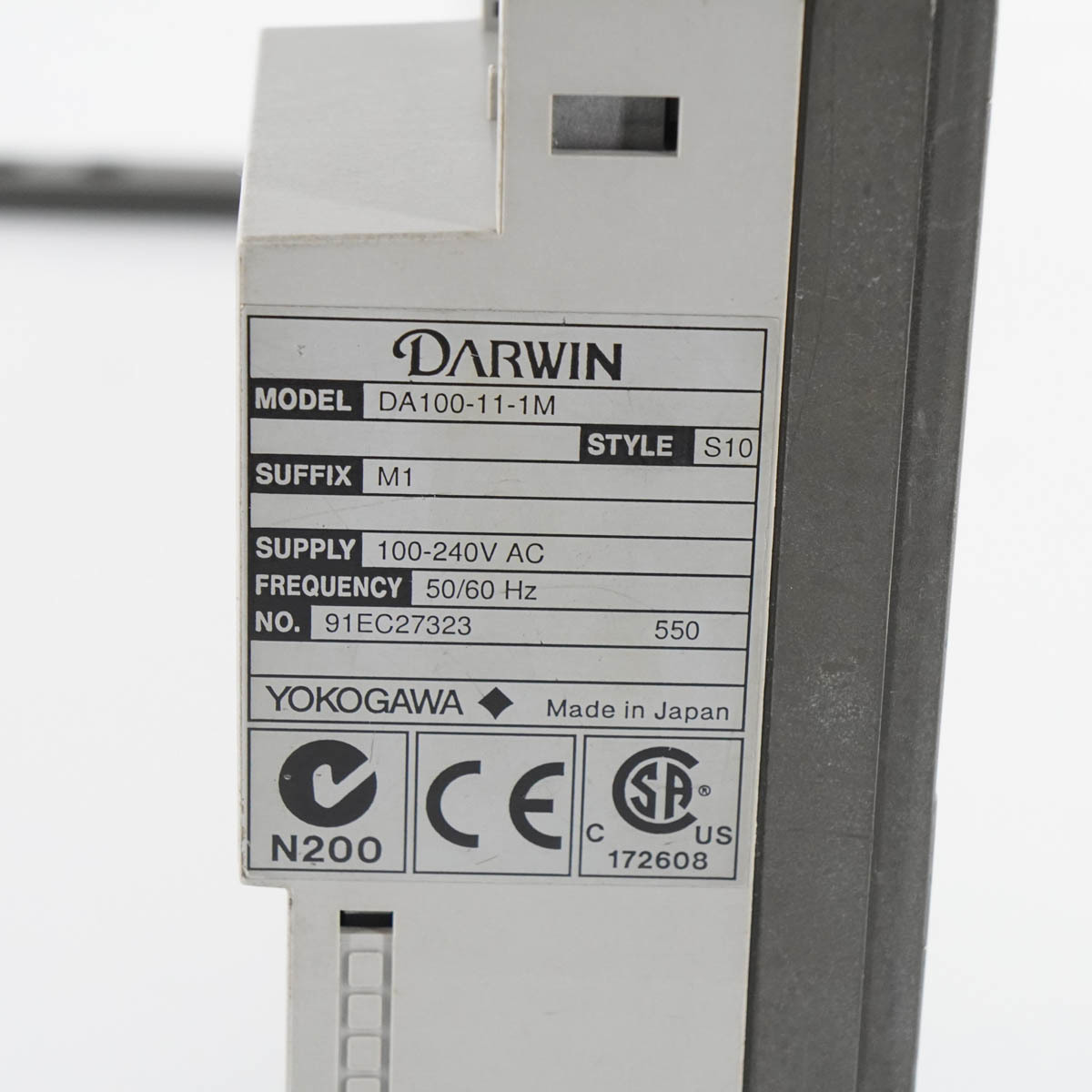 [DW] 8日保証 DA100 DA100-11-1M DARWIN YOKOGAWA DATA ACQUISITION UNIT 横河 データアクイシジョンユニット 電源コード ...[05220-0117]_画像6