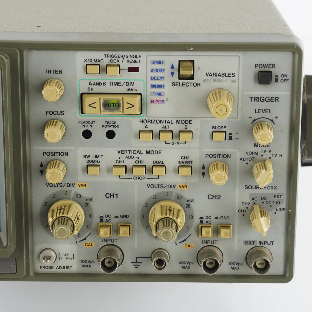 [JB] 現状販売 V-1060 HITACHI OSCILLOSCOPE 100MHz 日立 オシロスコープ[05304-0011]_画像5