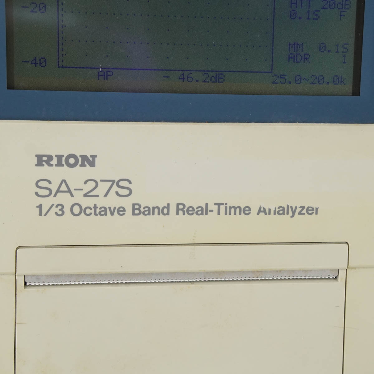 [DW] 8日保証 SA-27S RION リオン 1/3 Octave Band Real-time Analyzer 1/3オクターブバンド実時間分析器 ACアダプター 取 ...[05495-0018]_画像5