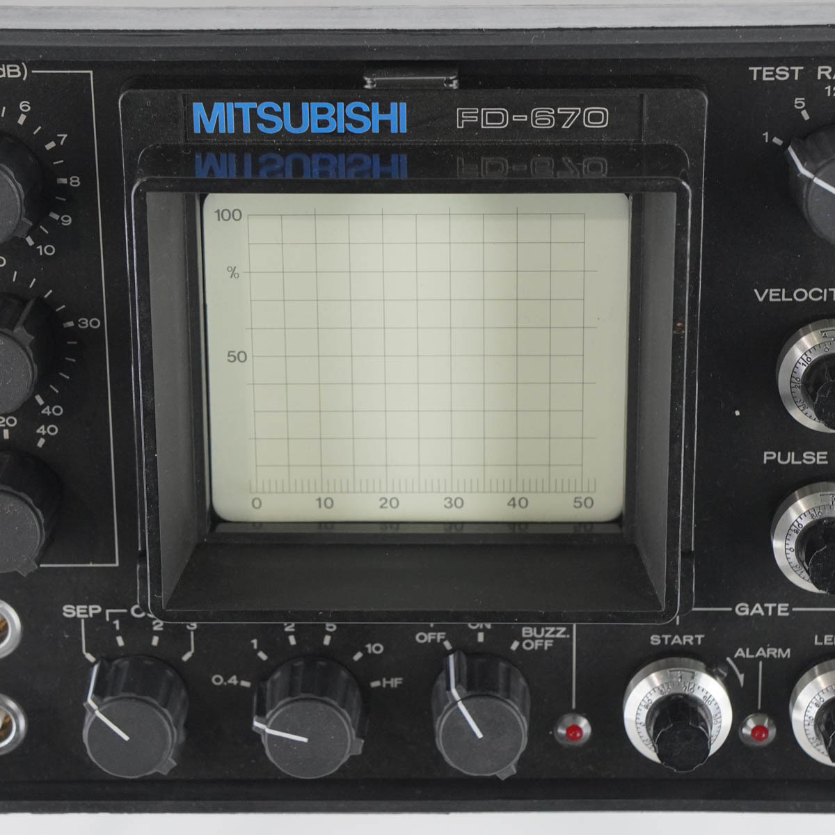 [DW] 8日保証 FD-670 MITSUBISHI 0.4~10MHz 三菱電機 ULTRASONIC FLAW DETECTOR 超音波探傷器[05580-0133]_画像5