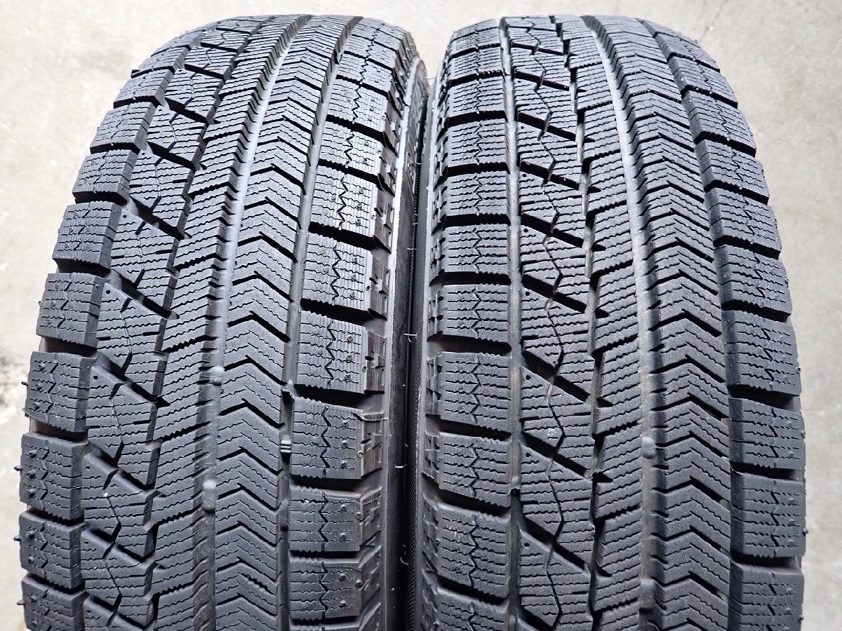 YS0947【送料無料155/70R13】バモス ミライース 2021年製 ブリヂストン 中古スタッドレスセット ■13×4J 100-110-114.3/4H ET約40■_画像3