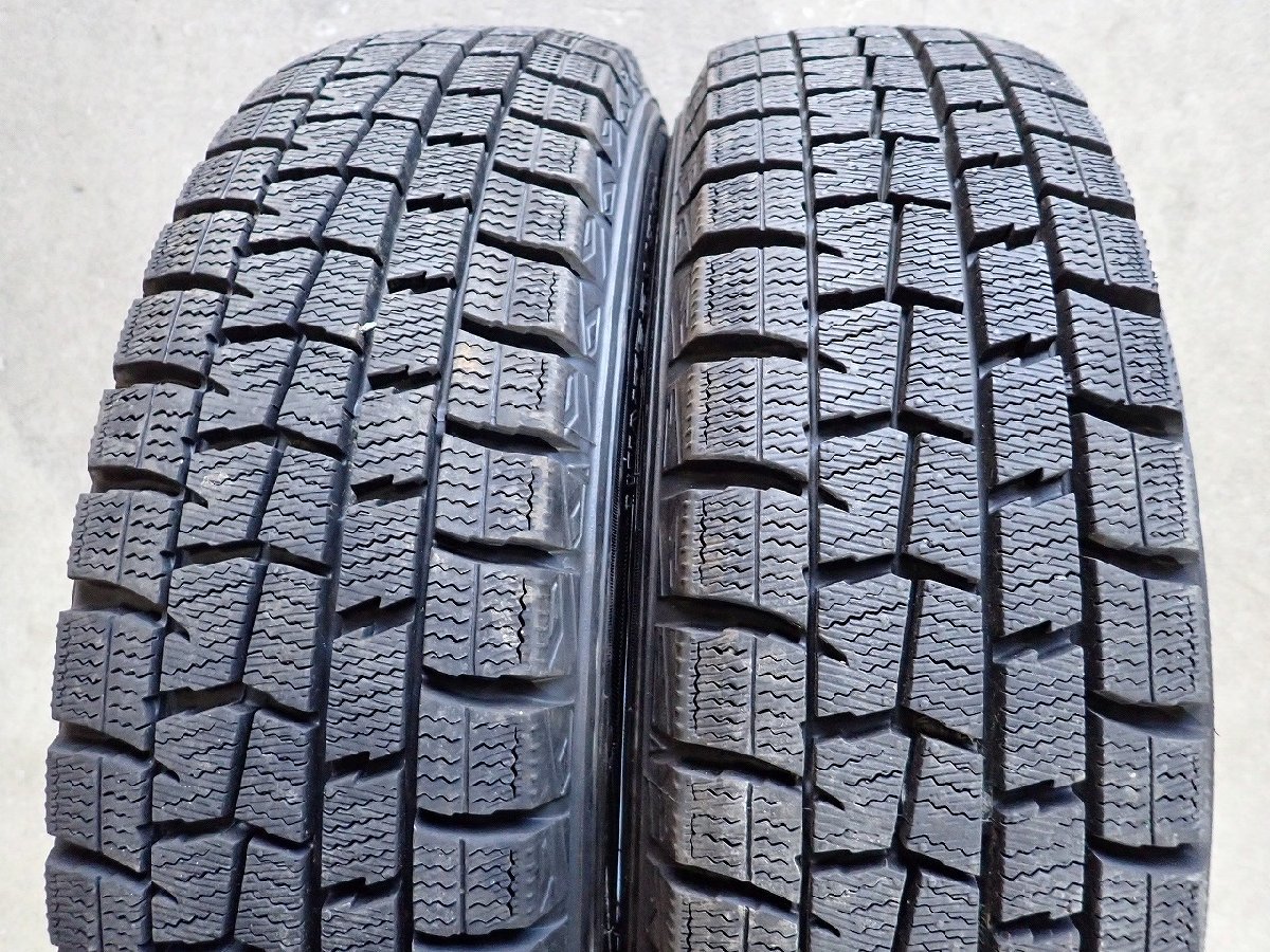 YS5428【送料無料155/65R14】タント ムーブ ミライースなどへ ダンロップ 中古スタッドレスセット■14×4.5J 100/4H ET46■_画像5