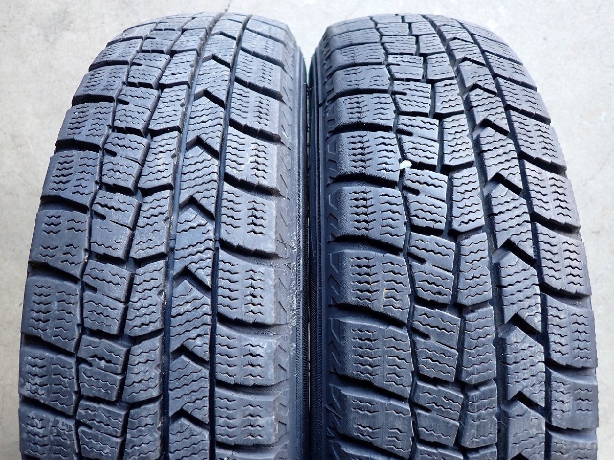 YS5709【送料無料155/65R14】ホンダ純正 NーBOX N-WGN W-ONE ダンロップ 中古スタッドレス ▼14×4.5J 100/4H ET40▼≪即決≫_画像5