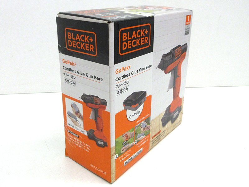 【未使用】BLACK＋DECKER(ブラックアンドデッカー) GoPak コードレスグルーガン BDCGG12UB【/D20179900031231D/】_画像3