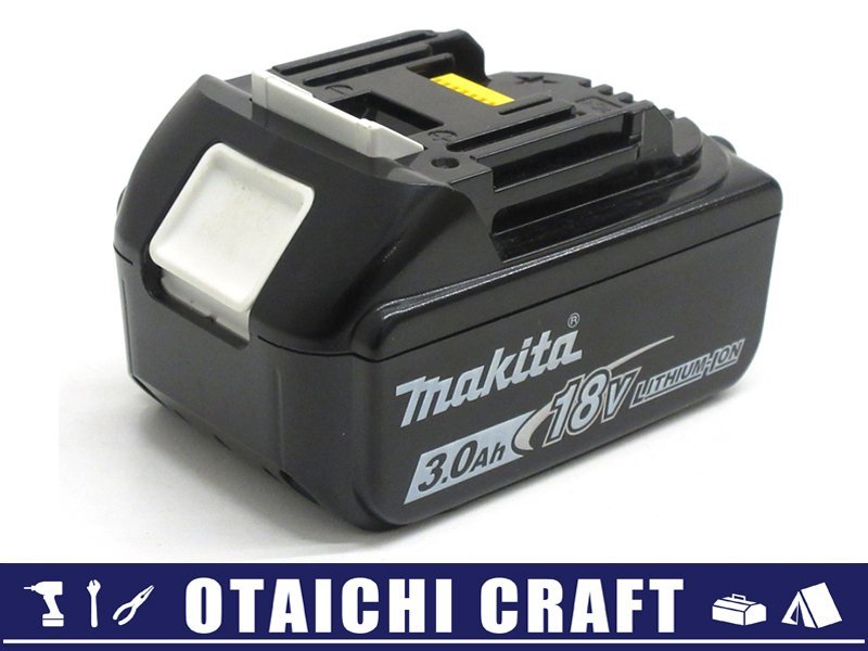 【中古】makita(マキタ) 純正 18V リチウムイオンバッテリー BL1830B 3.0Ah｜充電回数40回【/D20179900026906D/】