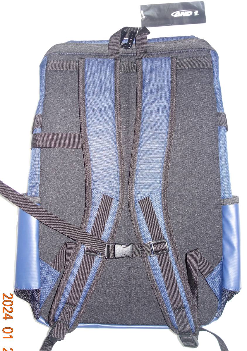  half-price free shipping new goods and1 square backpack basketball mesh bag and 1 navy yellow water-repellent rucksack 