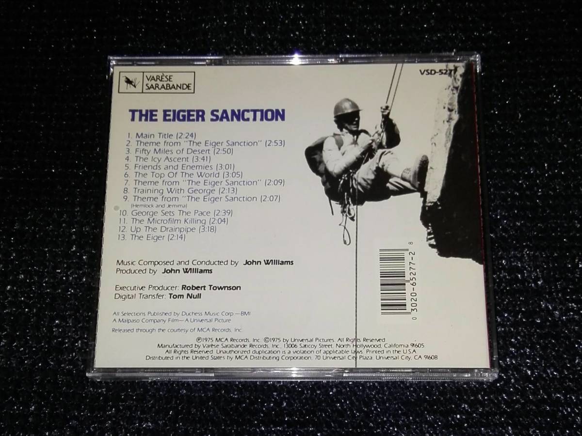 ☆「アイガー・サンクション オリジナル・サウンドトラック」輸入盤 ジョン・ウィリアムズ イーストウッド主演作品 The Eiger Sanction OST_画像2