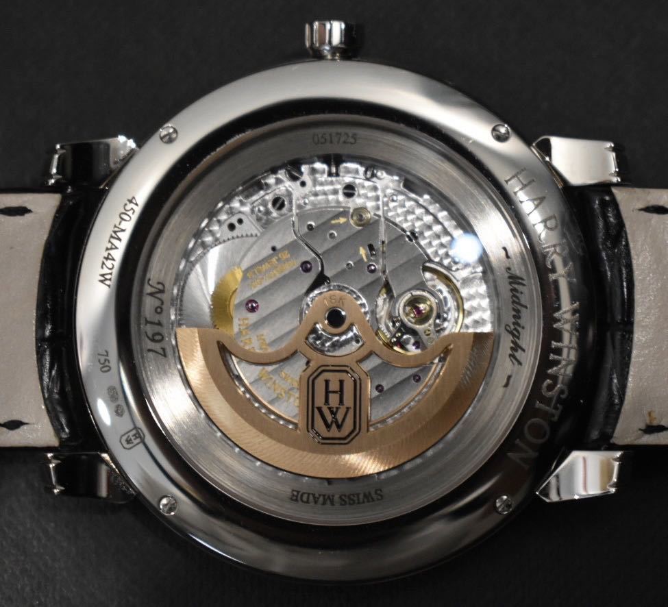 定価250万 ハリーウィンストン ミッドナイト 450-MA42W WG金無垢 自動巻 メンズ 腕時計 美品_画像2