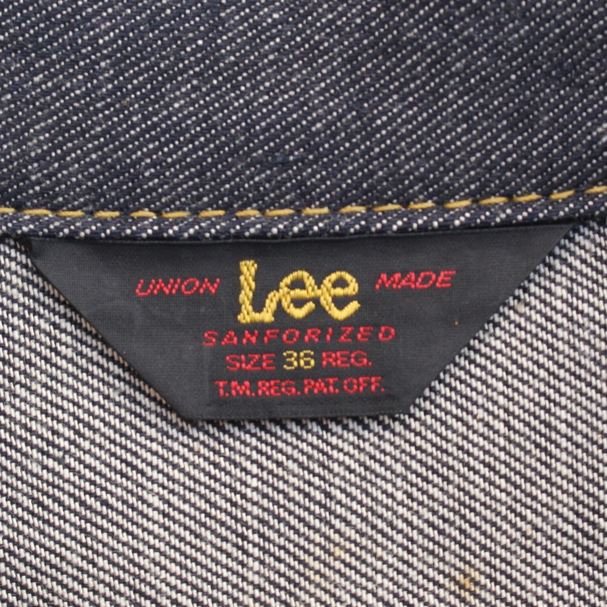 (91105) неиспользуемый товар Lee Lee 101-J сделано в Японии 1411 Denim жакет 36(S) ( Vintage переиздание красный бирка треугольник бирка не использовался Rider's 101J 1411-89)