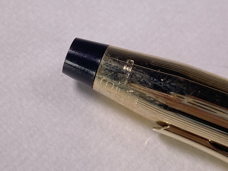 CROSS クロス ソフトペン soft tip pen 12KT gold filled／1/20 14KT GOLD FILLED 金張り ボールペン 回転式 筆記体ロゴ_画像5