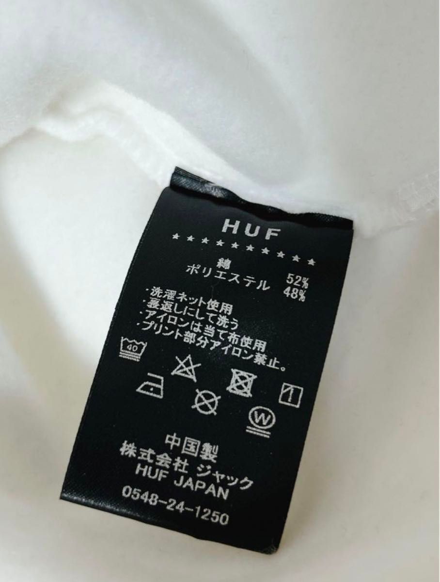 【未使用】HUF ハフ　希少デザイン 薔薇 裏起毛パーカー　S 