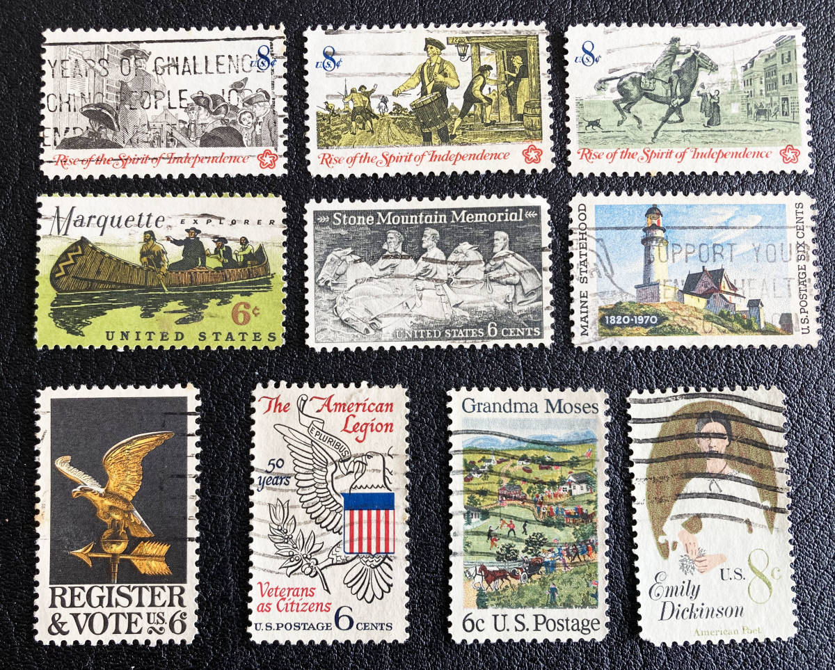 【使用済】外国切手 アメリカ 計10枚♪の画像1