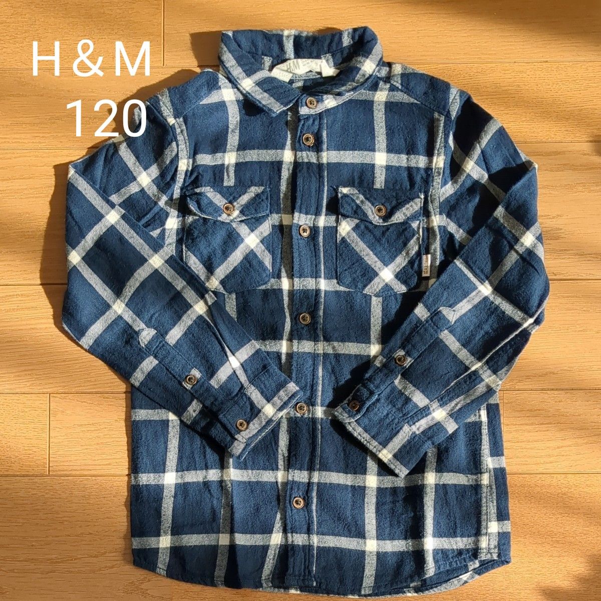 ★H＆М★  120サイズ 長袖シャツ  チェックシャツ  フランネルシャツ  綿100%