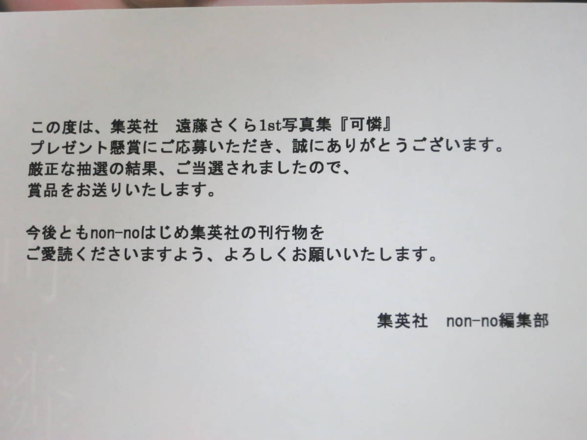 遠藤さくら アザーカットミニブック 1st写真集 可憐 乃木坂46 アザー