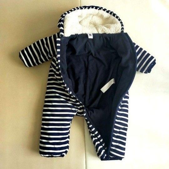 【petit bateau】マリニエール カバーオール 18m 81cm