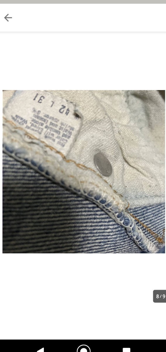 リーバイス Levi's 501 70s 66後期 W42 ヴィンテージ 鬼ヒゲ サンプル級 極上色落ち 極上品501XX ビッグE 赤耳 アメカジ 希少 _画像8