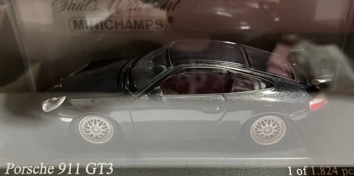 ミニチャンプス PMA 1/43 Porsche ポルシェ 911 GT3 Black metallic_画像2