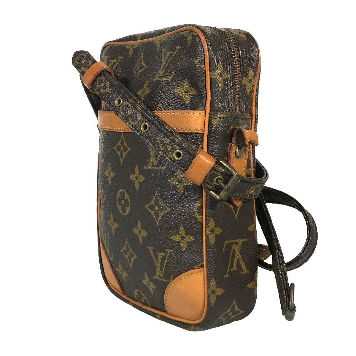 【1円～】ルイヴィトン LOUIS VUITTON バッグ ショルダーバッグ ダヌーブ M45266 872SL モノグラム レザー ブラウン 中古_画像3