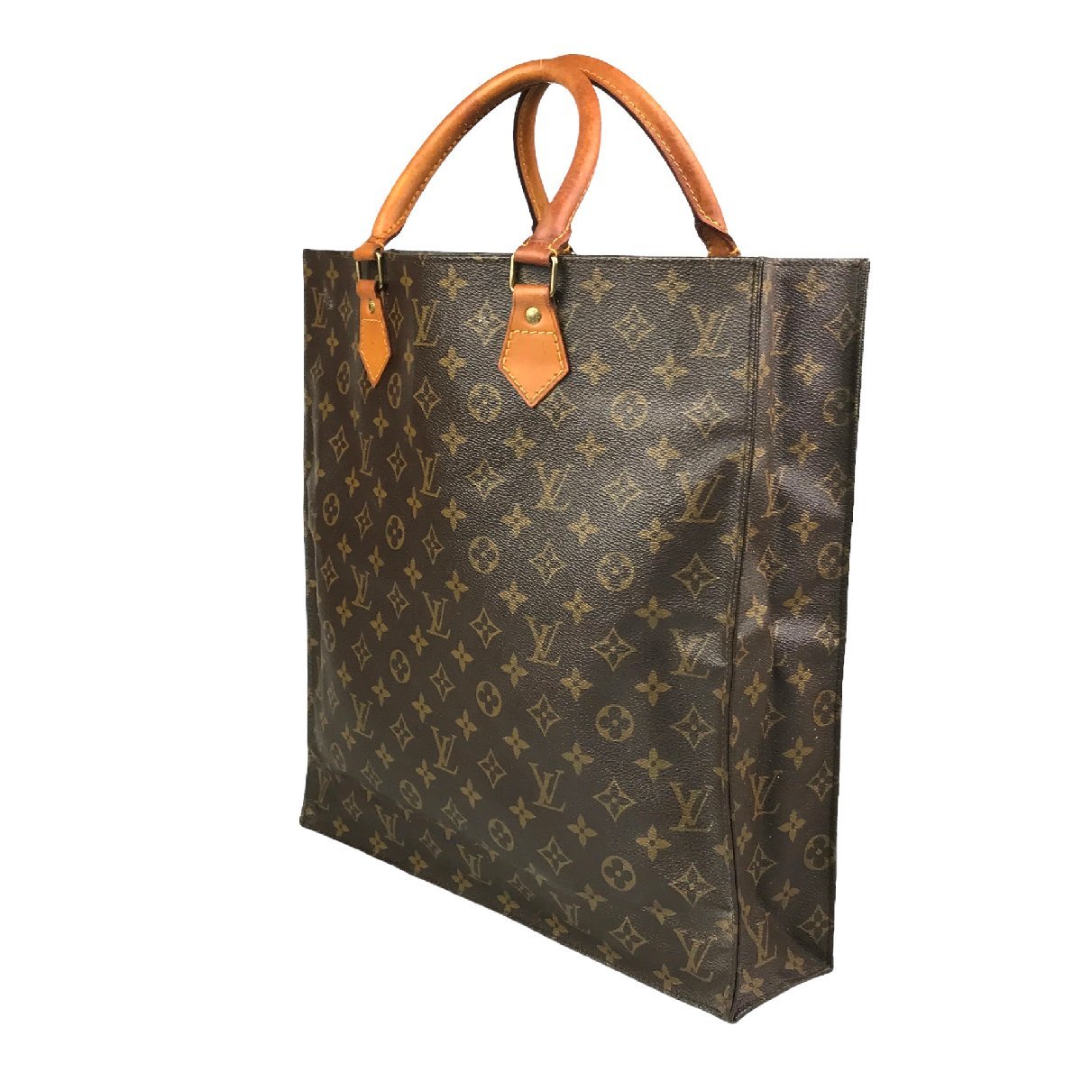 【1円～】ルイヴィトン LOUIS VUITTON バッグ ハンドバッグ トートバッグ サックプラ M51140 MI0962 レザー ブラウン 中古_画像3